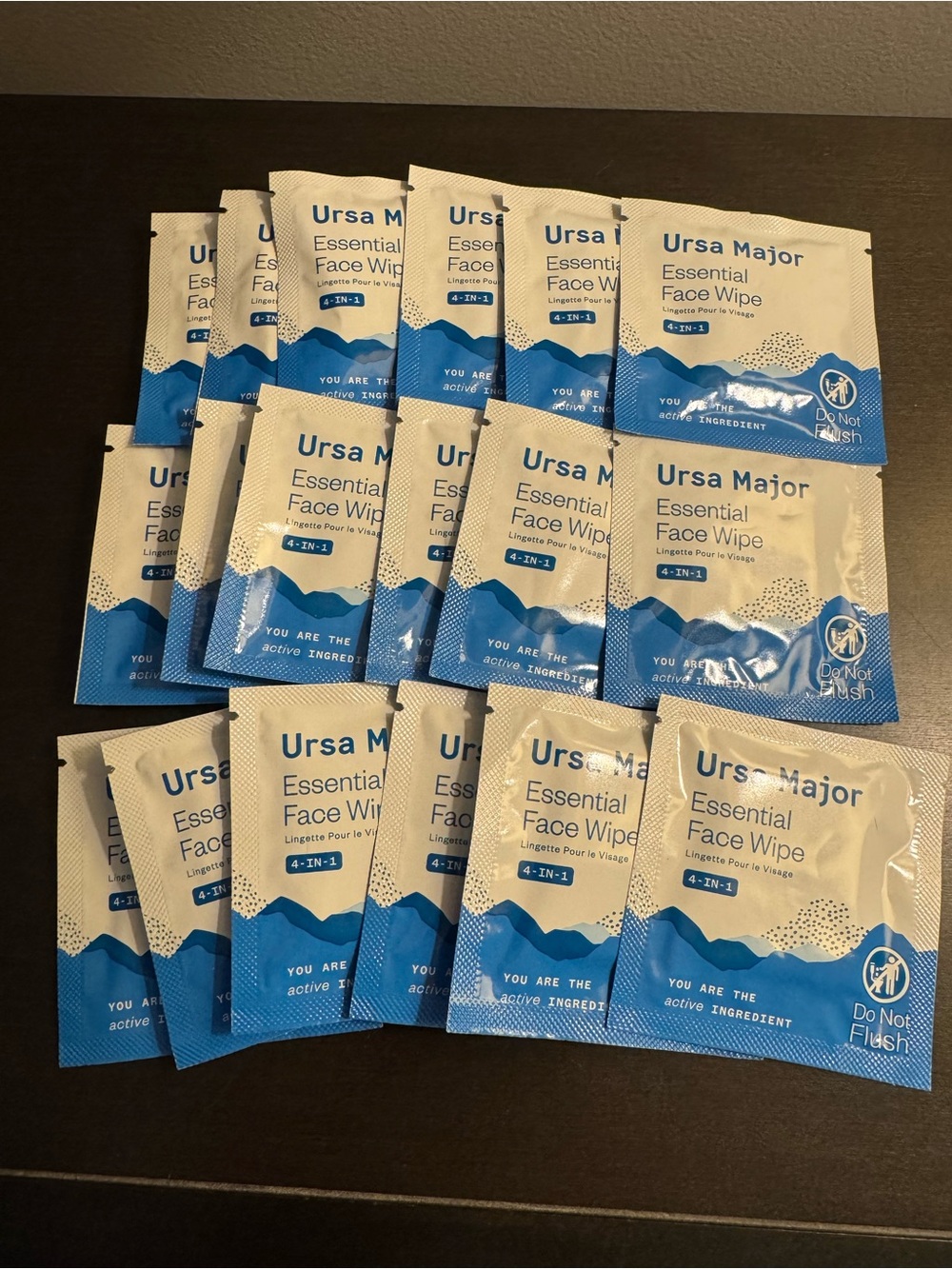 Ursa Major Essential Face Wipes 18 count NEW